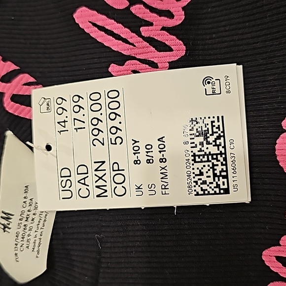 NWT H&M Barbie crop top shirt - Picture 3 of 5